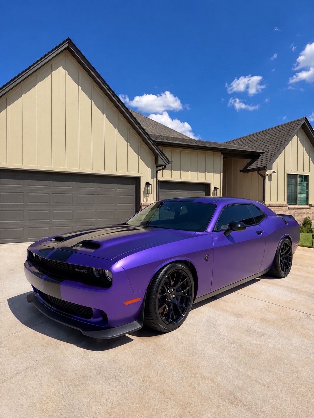 Dodge Challenger SRT after an exterior detail